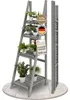 TTL HOME Blumenleiter Flower Ladder L 160x41x50cm hellgrau Produktbild-Vorschau 1
