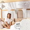 Musselin Hausbett Himmel für Kinderzimmer mit Gold Produktbild-Vorschau 2