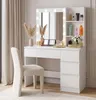 Aga Coiffeuse avec miroir et éclairage Blanc mat Voir les images du produit 10