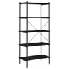 vidaXL Scaffale a 5 ripiani Nero 80x40x163 cm Anteprima dell’immagine prodotto 5