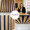 MEBANO. Sada 6 drevených akustických panelov 40x40 cm Dub Náhľad obrázku produktu 8