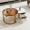 Zestaw stolików kawowych Fortuna Lai 2 w 1 z drewna z Podgląd zdjęcia produktu 2