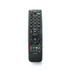 A black remote control is shown from a top-down perspective against a white background. Voir les images du produit