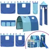 vidaXL Závesy pre podkrovnú posteľ s tunelom a vežou Blue Náhľad obrázku produktu 1