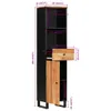 "im Angebot" Badschrank 38x33x160 cm Massivholz Akazie - Produktbild-Vorschau 11