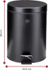Dirt Devil Tretmülleimer 5L – Mülleimer Küche mit Soft Produktbild-Vorschau 4