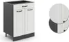 Mobiletto base per cucina Vicco R-Line Bianco rustico 60 cm Anteprima dell’immagine prodotto 5