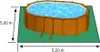 Piscine Ovale Acier Imitation Bois Piscine Ovale Acier Voir les images du produit 12