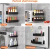 Gewürzregal Magnetisch 2 Stück, Kühlschrank Magnete Regal, Produktbild-Vorschau 4