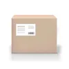 A brown cardboard box with a white label containing text and a barcode. Náhľad obrázku produktu