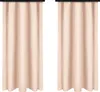 Two beige curtains hanging side-by-side against a white background. Podgląd zdjęcia produktu