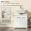 HOMCOM Waschbeckenunterschrank mit verstellbarem Regal und Produktbild-Vorschau 5