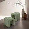 Rebecca Mobili Sgabello Bamya 40x38x40 Tessuto poliestere Anteprima dell’immagine prodotto 2