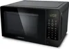 A black microwave oven is shown from a three-quarter front angle on a white background. Anteprima dell’immagine prodotto