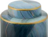 Mauro Ferretti Vase Elegant mit Deckel Blau Gold 15x34 cm Produktbild-Vorschau 2