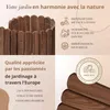 Floranica Bordure de Jardin en bois 10 x 100 cm Brune Voir les images du produit 2