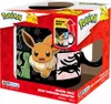 The image shows the packaging of a Pokemon magic mug featuring Eevee. Podgląd zdjęcia produktu