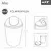 MSV - Afvalemmer met deksel - 5,5 liter inhoud - Compact en Productafbeelding-voorbeeld 5