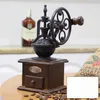 Manuelle Kaffeegewürzmühle aus Holz – Vintage Kaffeemühle Produktbild-Vorschau 4