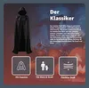 Costume da vampiro per Halloween travestimento nero per Anteprima dell’immagine prodotto 2