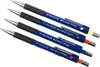 A group of four blue mechanical pencils with black grips are arranged diagonally on a white background. Anteprima dell’immagine prodotto