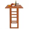 CASARIA® Stehtisch Holz 110 cm Hoch 75 x 75 cm Eckig Massiv Produktbild-Vorschau 11