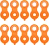 A collection of orange faucet spanner keys arranged in two rows on a white background. Anteprima dell’immagine prodotto