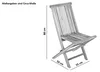 Teakholz Gartenstuhl Klappstuhl ohne Armlehnen MENORCA Produktbild-Vorschau 10