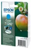 Packaging for an Epson T1292 cyan ink cartridge, featuring an image of an apple and product details. Anteprima dell’immagine prodotto