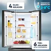 Bomann KG 7361 IX, Freistehend, French door, Schwarz, 2 Produktbild-Vorschau 4