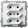 prise triple EURO blanc Ospel Sonata GP-3R/m/00 Voir les images du produit 2