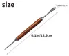 Latte Art Stift Edelstahl Holzgriff 15,5 cm Kaffeekunst Anteprima dell’immagine prodotto