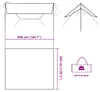 vidaXL Tarp Olivgrün 366x306 cm Wasserdicht Produktbild-Vorschau 8