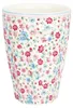 Greengate FRENCH Latte Cup Becher LOUISA Weiß mit Blumen Produktbild-Vorschau 1