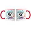Es Dauerte 80 Jahre Um So Wunderbar Zu Werden Tasse Rot  Produktbild-Vorschau 3