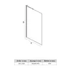 SONNI Douchecabine, instapmodel, 90x200 cm, zwart, Productafbeelding-voorbeeld 7
