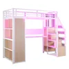 Flieks Etagenbett Metallbett 90x200cm mit Schreibtisch und Produktbild-Vorschau 10