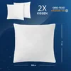 LILENO HOME Federkissen 80x80 cm [2er Set] - Kissen 80 x 80 Produktbild-Vorschau 5