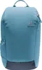 A front view of a teal Deuter backpack with a gray bottom. Produktbild-Vorschau