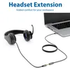 deleyCON 2m Headset Kopfhörer AUX Verlängerung, 3,5mm CTIA Produktbild-Vorschau 4
