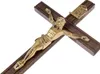 Holz-Hängekreuz, braun, 10,5 x 20 cm, gefräst Produktbild-Vorschau 3