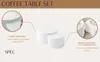 williamspace Weißes Wellen-Design Beistelltisch-Set, 2-tlg. Produktbild-Vorschau 4