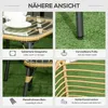 Outsunny 4 tlg. Gartenmöbel-Set Rattan Sitzgruppe mit Produktbild-Vorschau 6
