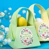 200 bunte Osteretiketten auf Rolle "Frohe Ostern" Aufkleber Produktbild-Vorschau 5