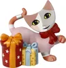 A ceramic figurine of a cat with gifts. Produktbild-Vorschau