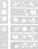 A collection of leaf and flower stencils. Náhled obrázku produktu