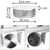 Endkappe 42,4 x 2 mm Edelstahl für Handlauf Rohr Geländer Produktbild-Vorschau 4