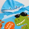 Strandtuch-Poncho für Kinder mit Kapuze - Dinosaurier auf Produktbild-Vorschau 5