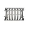 A gray metal fireplace grate is shown against a white background. Produktbild-Vorschau