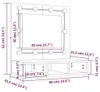 zrkadlová skrinka vidaXL s LED diódou biela 60x31,5x62 cm Náhľad obrázku produktu 8